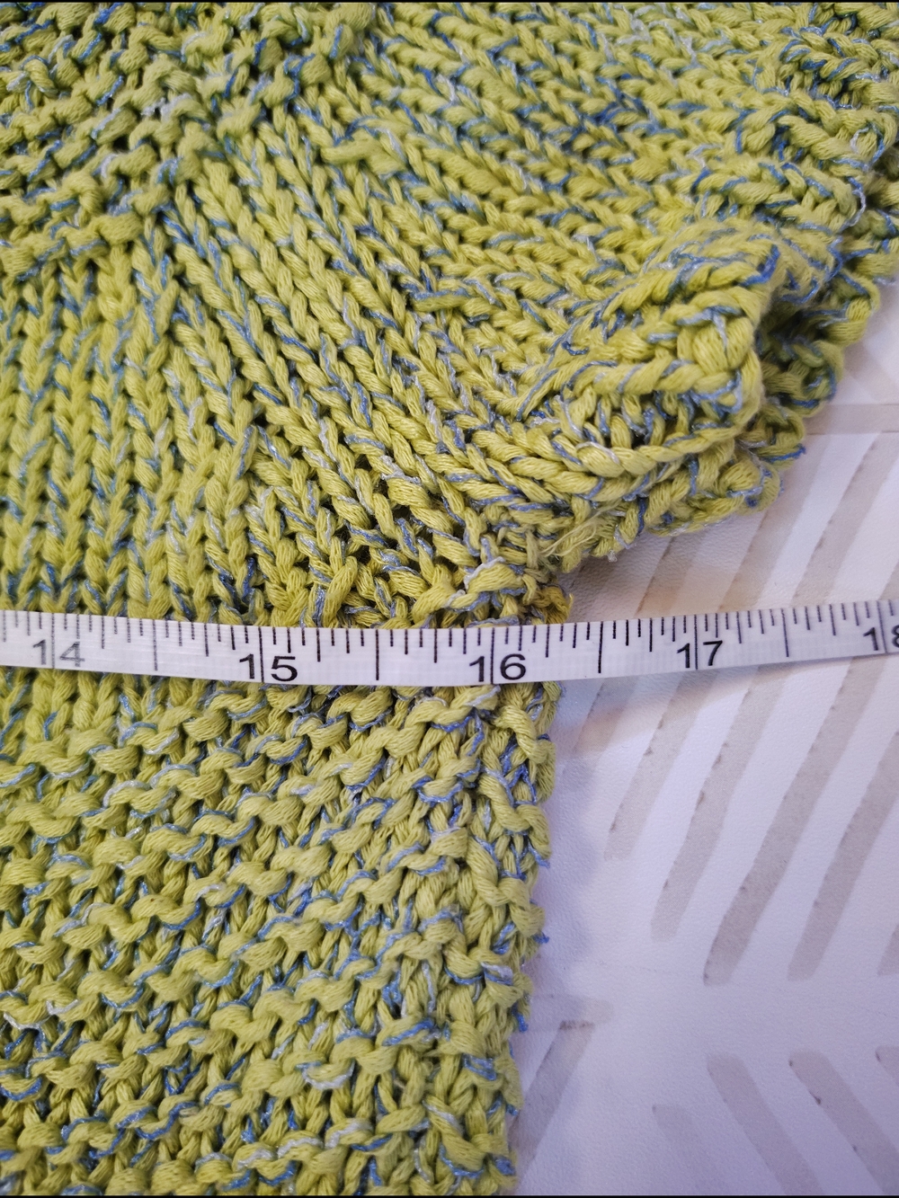 Ponte Vecchio Italy Lime Knit Women's Sweater Short Sleeve - Picture 5 of 8